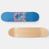 Elefant und Lilie Skateboard (Horizontal)
