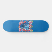 Elefant und Lilie Skateboard (Horizontal)