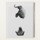 Elefant und meditierende Sloth Harmonie Planer (Rückseite)