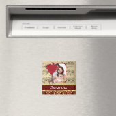 Elefant und Musikblatt Magnet (In Situ (Geschirrspüler))