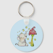 Elefant und Pilz Schlüsselanhänger (Rückseite)