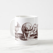 Elefant-und Rhinos-Tasse Kaffeetasse (Vorderseite Links)