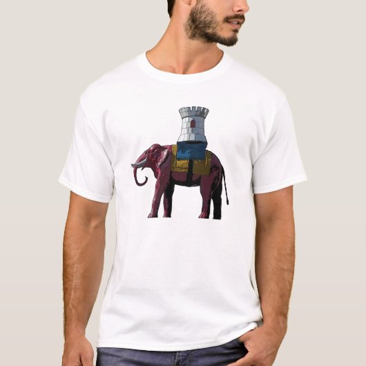 Elefant-und Schloss-Entwurf (London) T-Shirt (Vorderseite)