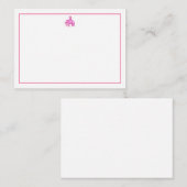 Elefant und Schloss Mitteilungskarte (Vorne/Hinten)