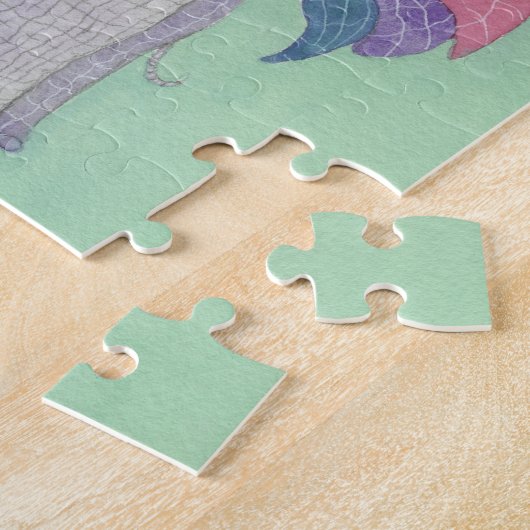 Elefant und Schmetterling BESTE FREUNDIN Puzzle (Seite)