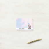 Elefant und Schmetterling Post-it Klebezettel (Auf Schreibtisch)