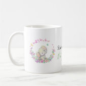 Elefant und Schmetterlinge Kaffeepause Tasse (Links)