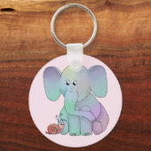 Elefant und Schnecke Schlüsselanhänger (Vorderseite)