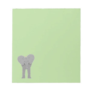 Elefant und Vogel Notizblock