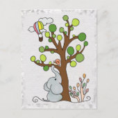 Elefant unterm Baum Postkarte (Vorderseite)