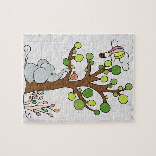 Elefant unterm Baum Puzzle (Horizontal)