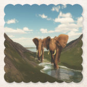 Elefant Untersetzer (Vorderseite)