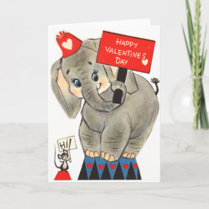 Elefant Valentinskarten Feiertagskarte