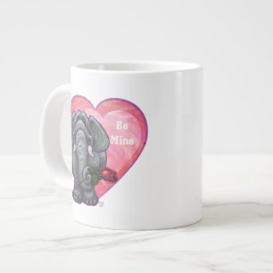 Elefant Valentinstag Jumbo-Tasse