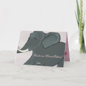 Elefant-Valentinstag-Karte Feiertagskarte (Rückseite)