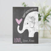 Elefant-Valentinstag scherzt Karte für (Stehend Vorderseite)