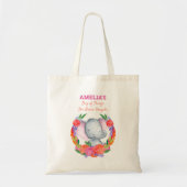 Elefant vergisst nie Niedliche und farbenfrohe Kin Tragetasche (Vorne)