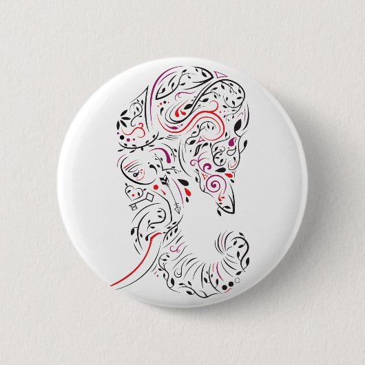 Elefant verziert button (Vorderseite)