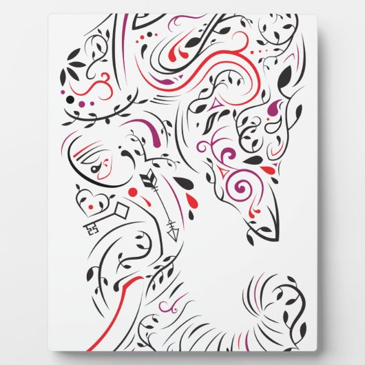 Elefant verziert fotoplatte (Vorderseite)