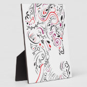 Elefant verziert fotoplatte (Seite)