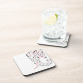 Elefant verziert getränkeuntersetzer (Rechte Seite)