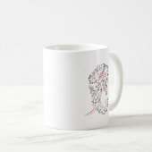 Elefant verziert kaffeetasse (VorderseiteRechts)