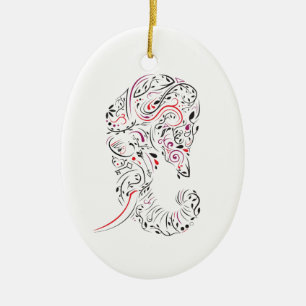 Elefant verziert keramik ornament