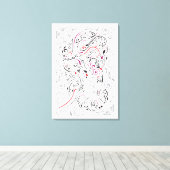 Elefant verziert leinwanddruck (Insitu (Holzboden))