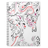 Elefant verziert notizblock (Vorderseite)