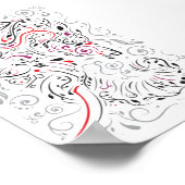 Elefant verziert poster (Ecke)