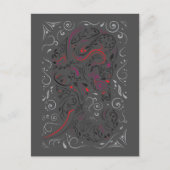 Elefant verziert postkarte (Vorderseite)