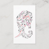 Elefant verziert visitenkarte (Vorderseite)