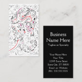 Elefant verziert visitenkarte (Vorne/Hinten)