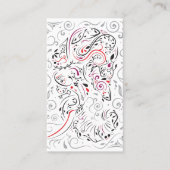 Elefant verziert visitenkarte (Vorderseite)