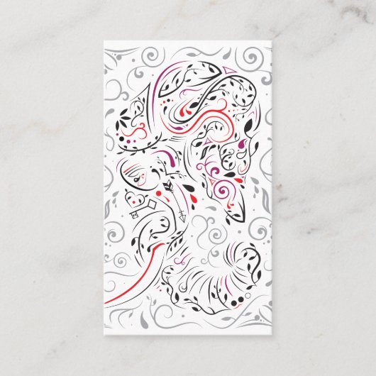 Elefant verziert visitenkarte (Vorderseite)