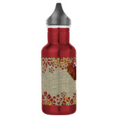 Elefant Verzierte rustikale Farben Stilvoll Person Edelstahlflasche (Links)