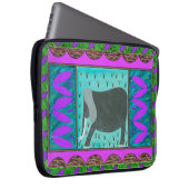 Elefant-Violett-Laptop-Sieb Laptopschutzhülle (Vorne Rechts)