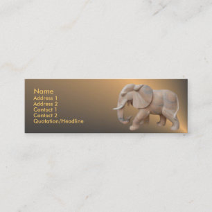 Elefant Visitenkarte