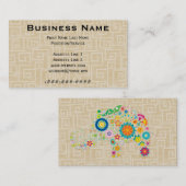 Elefant Visitenkarte (Vorne/Hinten)