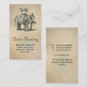 Elefant-Visitenkarte Visitenkarte (Vorne/Hinten)