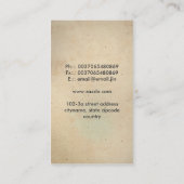 Elefant-Visitenkarte Visitenkarte (Rückseite)