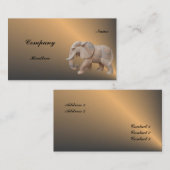 Elefant-Visitenkarte Visitenkarte (Vorne/Hinten)