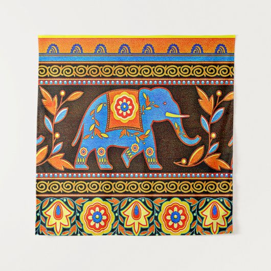 Elefant Wandteppich (Vorderseite)