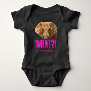 Elefant, was hast du gerade gesagt? baby strampler