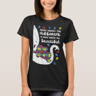 Elefant Was macht dich anders Autismus-Bewusstsein T-Shirt