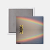 Elefant, Wasser & Regenbogen, Kenia Magnet (Vorderseite/Rückseite)