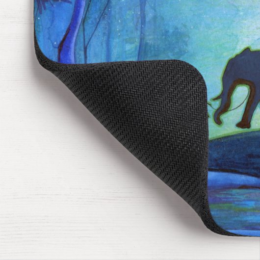 Elefant-Weg Mousepad (Ecke)