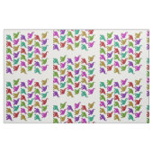 Elefant-Wegmuster-Fliesenentwurf + Ihr backgr. Stoff (Fat Quarter (45,7 x 55,9 cm))