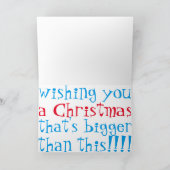 Elefant-Weihnachten Feiertagskarte (Innenseite)