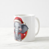 Elefant Weihnachten Kaffeetasse (VorderseiteRechts)